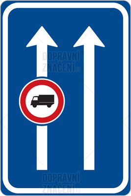 Omezení v jízdním pruhu